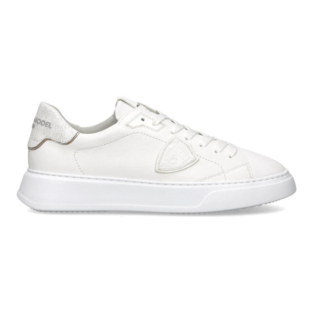 Philippe Model Men's White Sneakers, 8 Uk, Temple Tennis