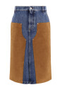 jupe-en-denim-et-daim-melange