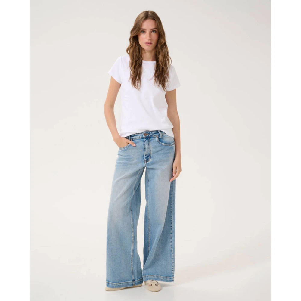 My Essential Wardrobe Klassieke Denim Jeans Blue Dames