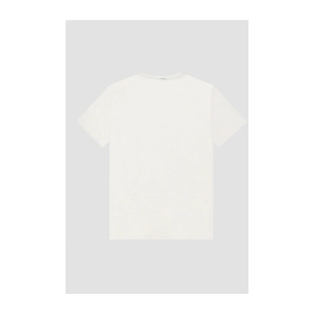 Antony Morato Slub Jersey Katoenen Korte Mouw T-shirt White Heren