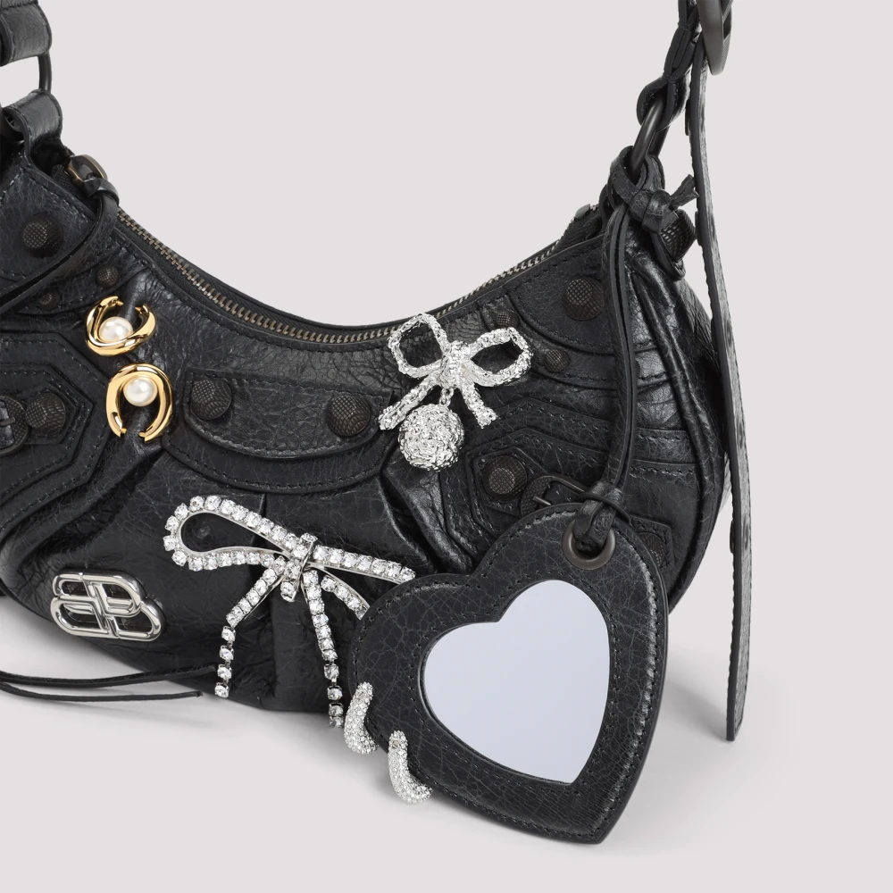 Balenciaga Zwarte schoudertas met stijl Black Dames