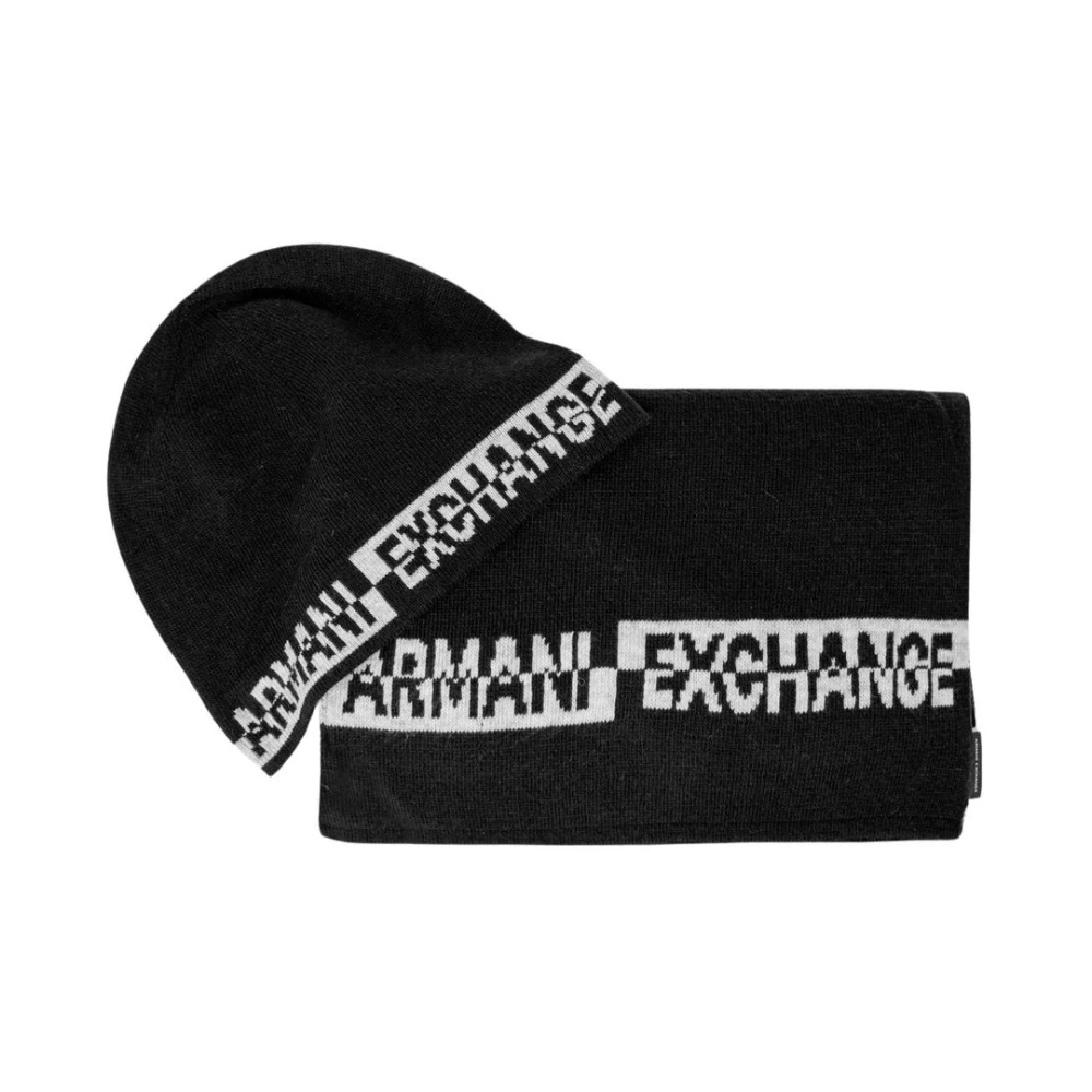 Armani Exchange Black Marabou Scarf - Image 2