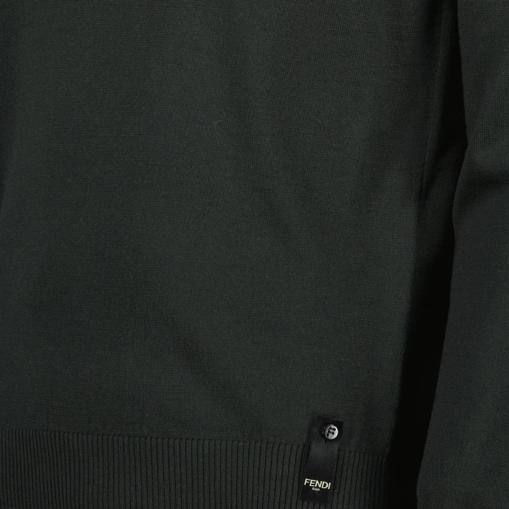 Fendi Groene Wollen Trui Herfst-Winter Collectie Green Heren