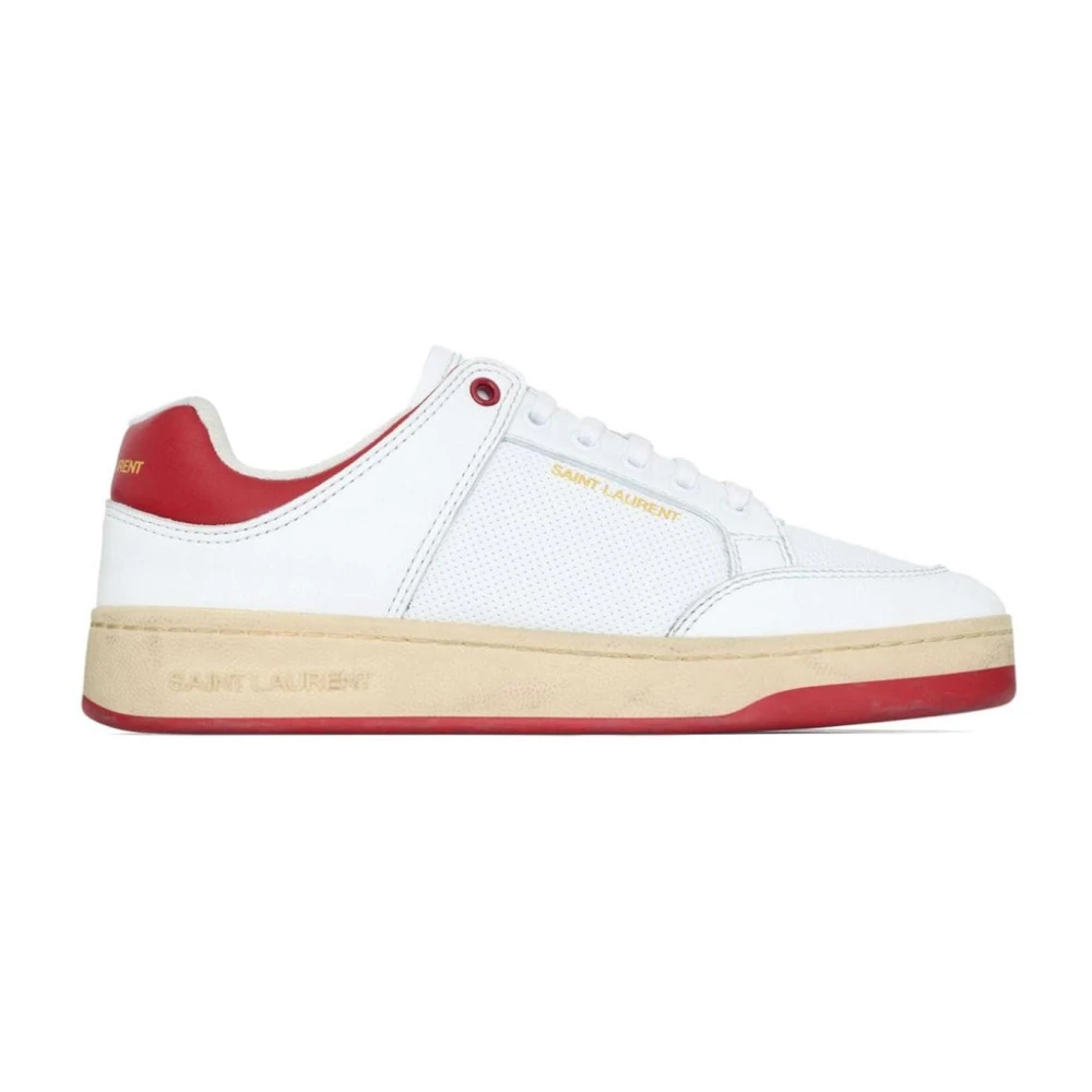 Saint Laurent Men's White Court-Classic Trainers - Sneakers - 7 Uk - Shoes