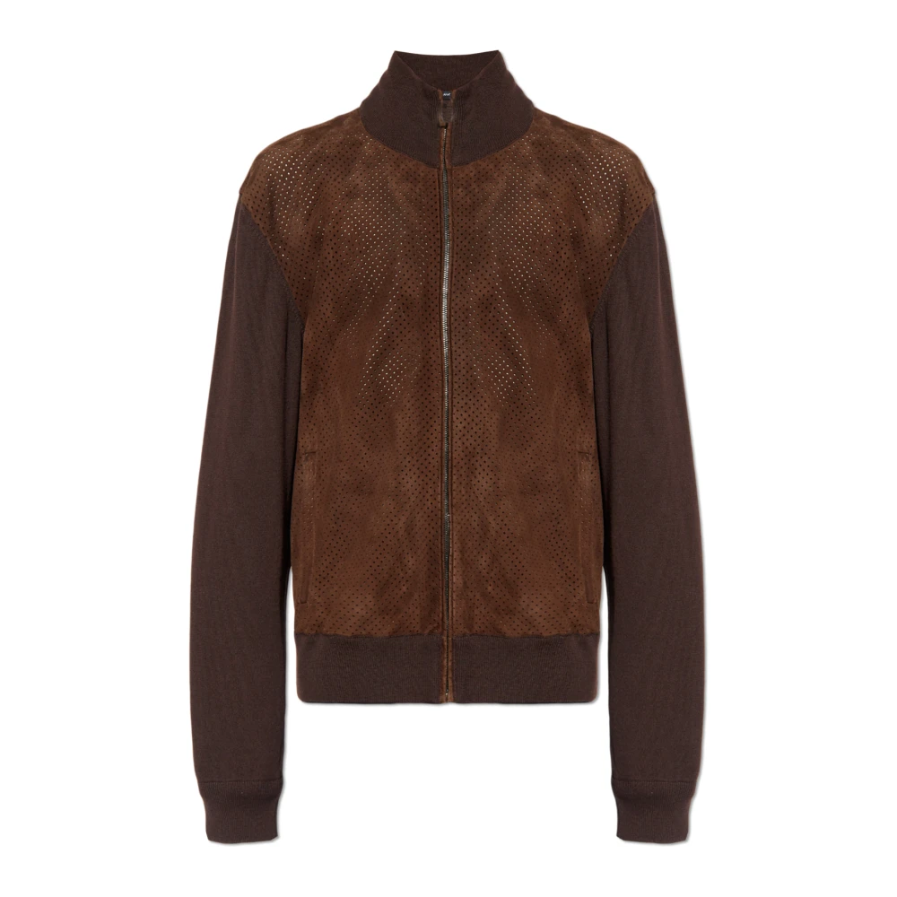 Dolce & Gabbana Jas met suède voorkant Brown Heren