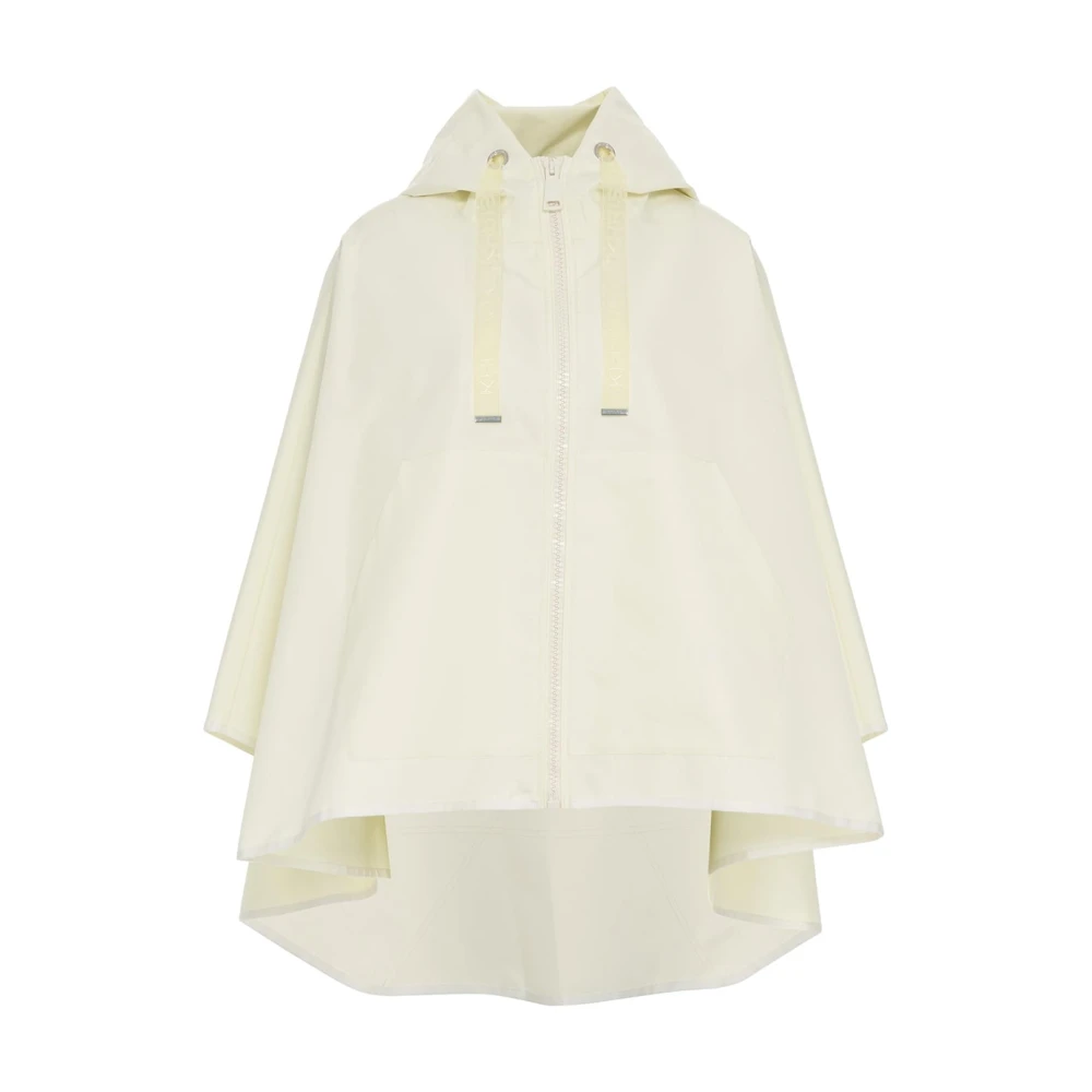 Khrisjoy Witte Hooded Cape voor Vrouwen White Dames