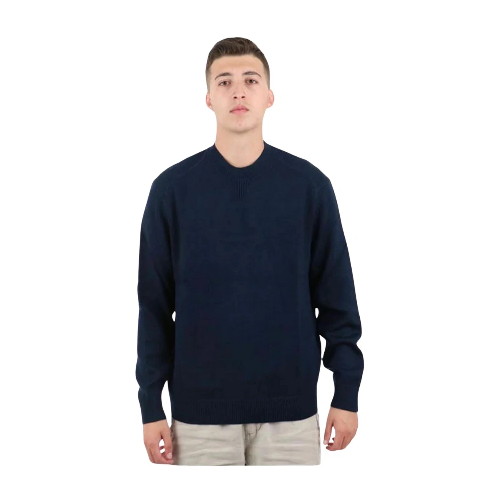 Armani Exchange Uomo Blu Felpa Collo A Giro