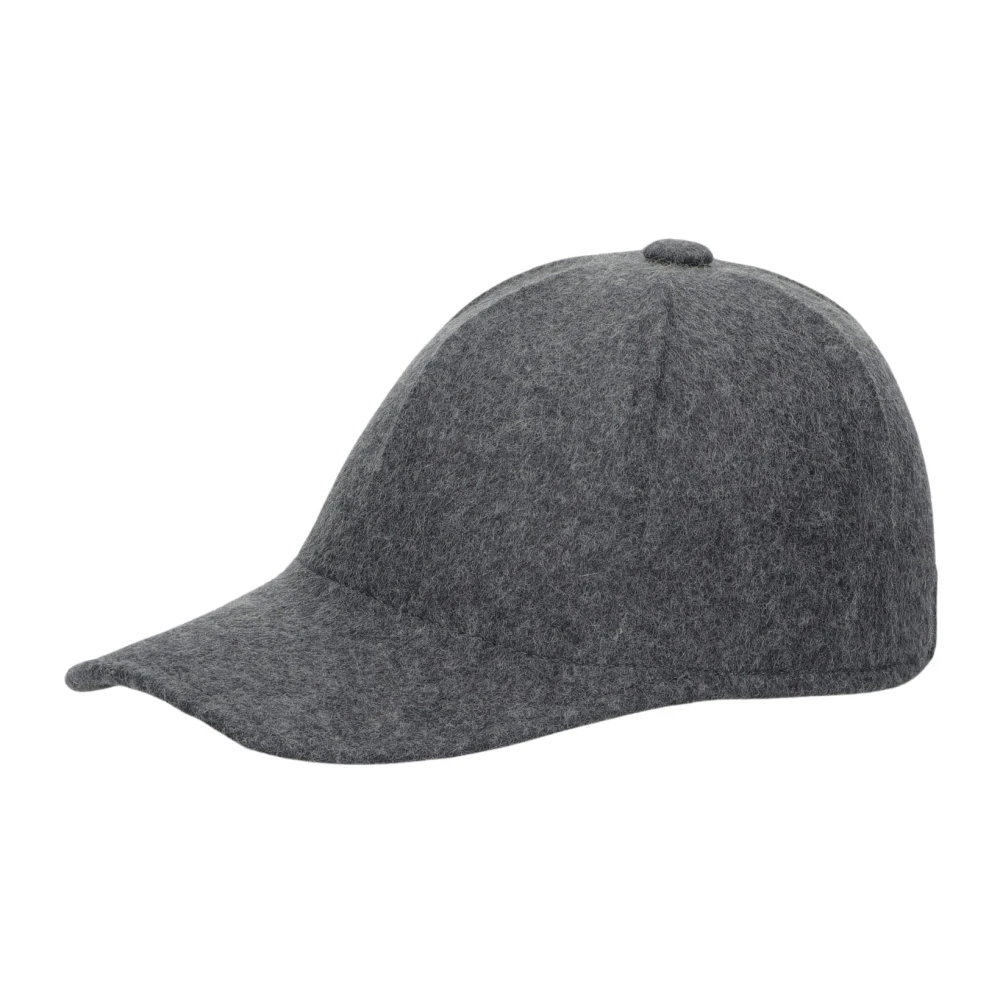 Borsalino Wollen Baseballpet Gray Heren
