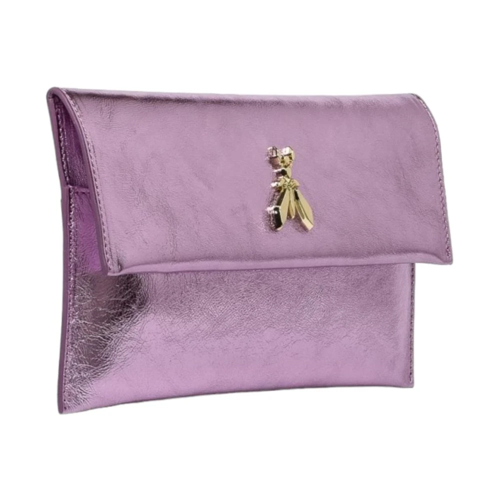 PATRIZIA PEPE Stijlvolle Leren Dames Tas Purple Dames