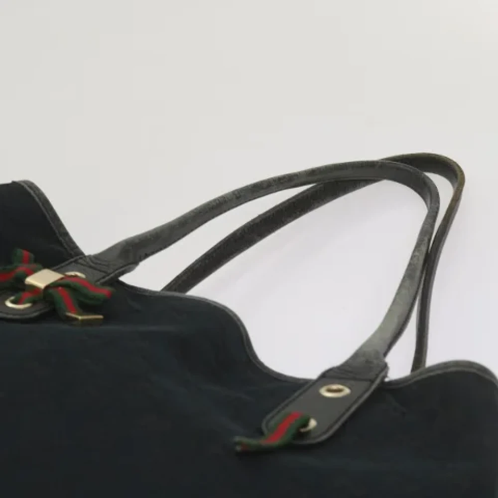 Gucci Vintage Pre-owned Leather totes Black Dames