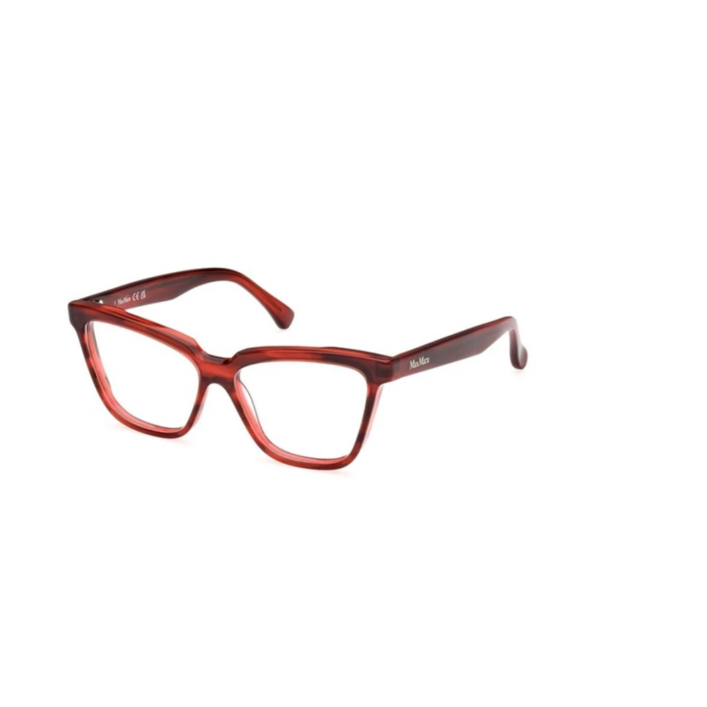 Max Mara Red Glasses, Female, 53 Mm, Cat Eye Frame
