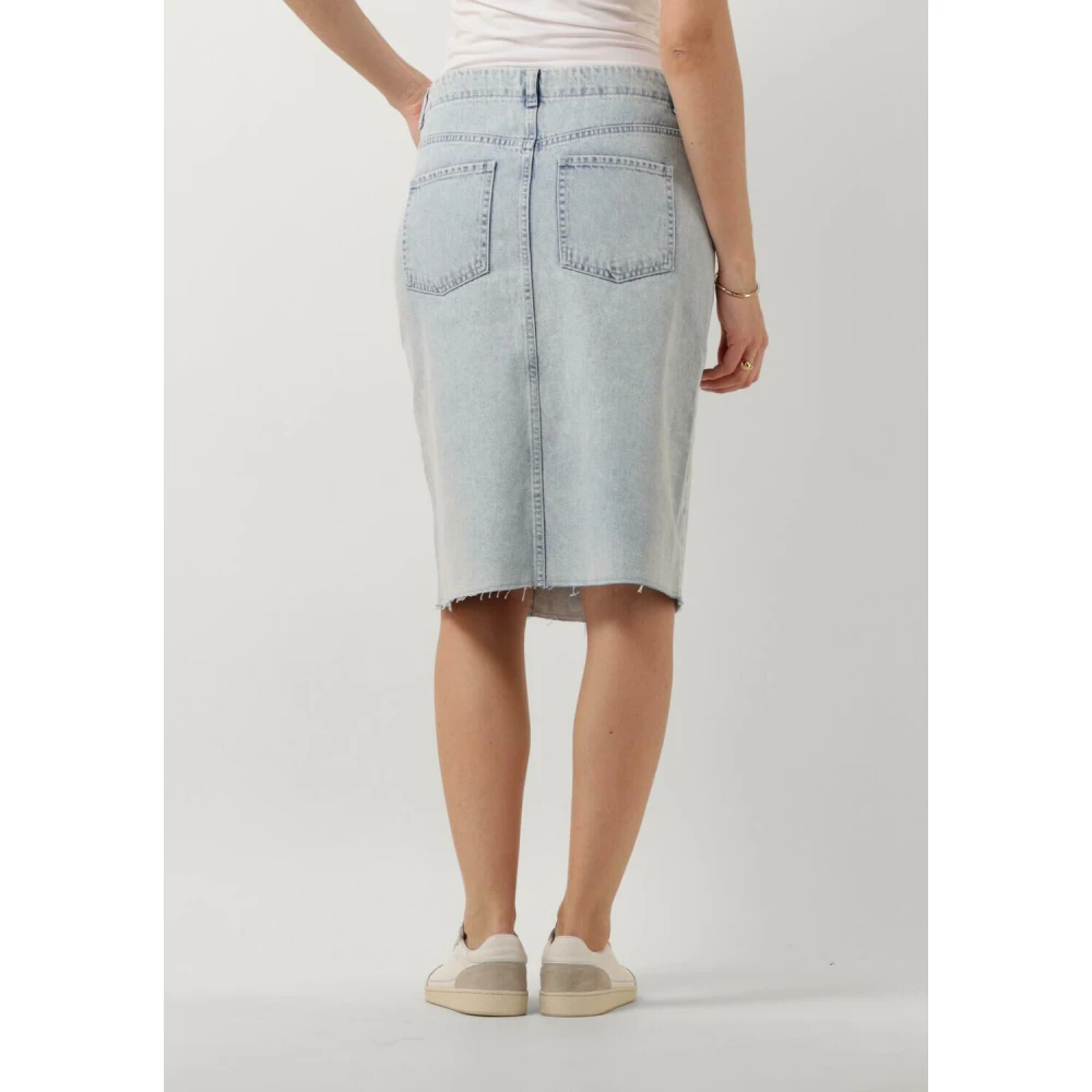 Envii Blauwe Midi Rok Blue Dames