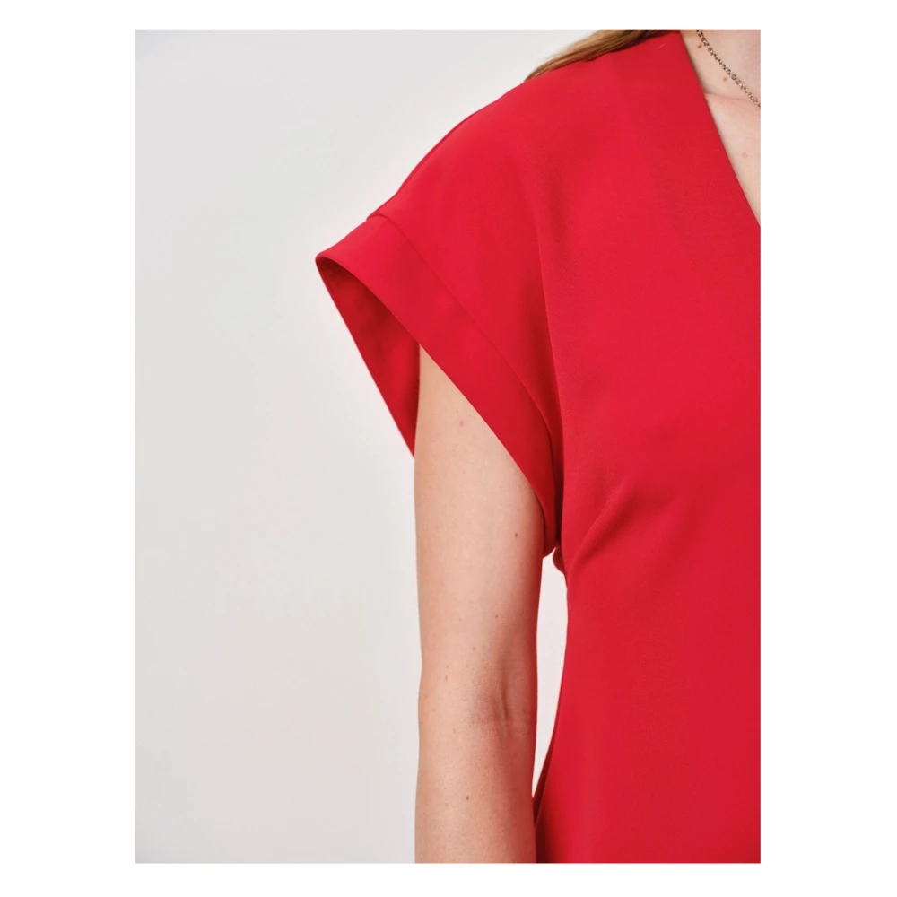 Dante 6 Gedetailleerde Split Top in Rood Red Dames