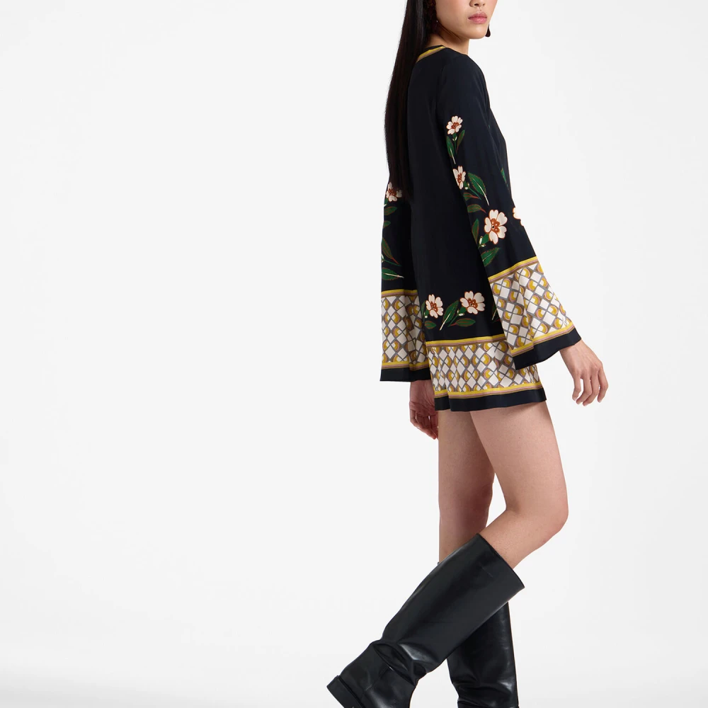 La DoubleJ Mini Supreme Swing Jurk Black Dames