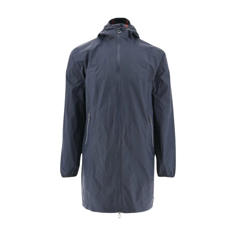 Jott Opvouwbare Lange Regenjas Reflecterend Logo Blue Heren