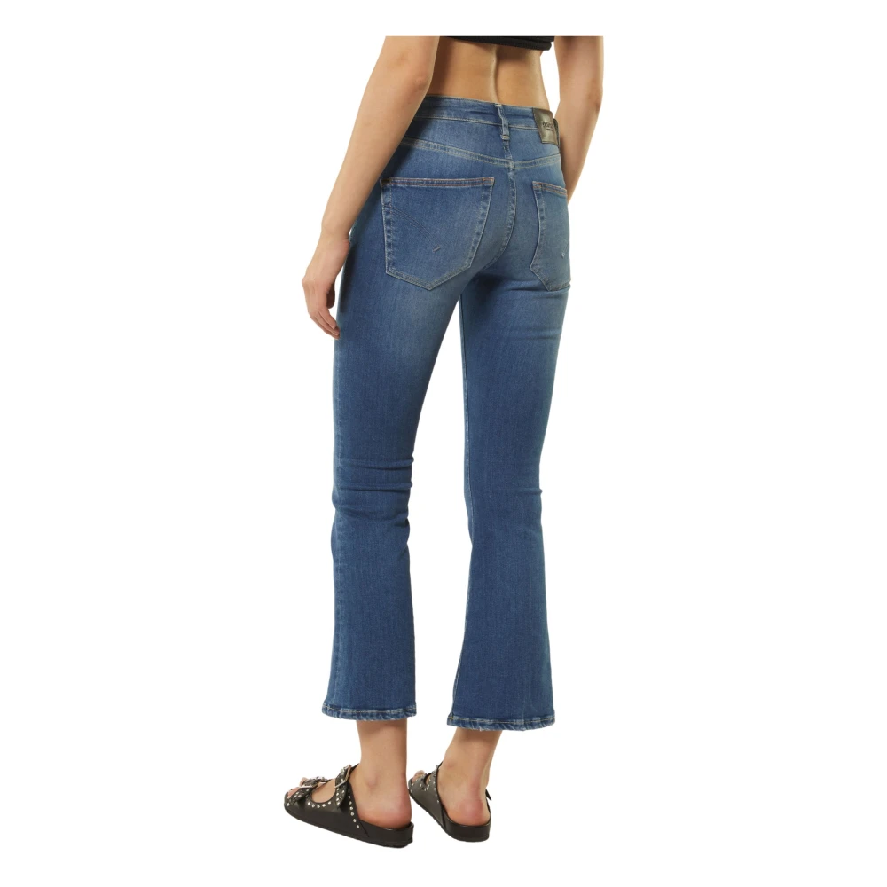 Dondup Ss23 Dames Hoge Taille Flared Jeans Blue Dames