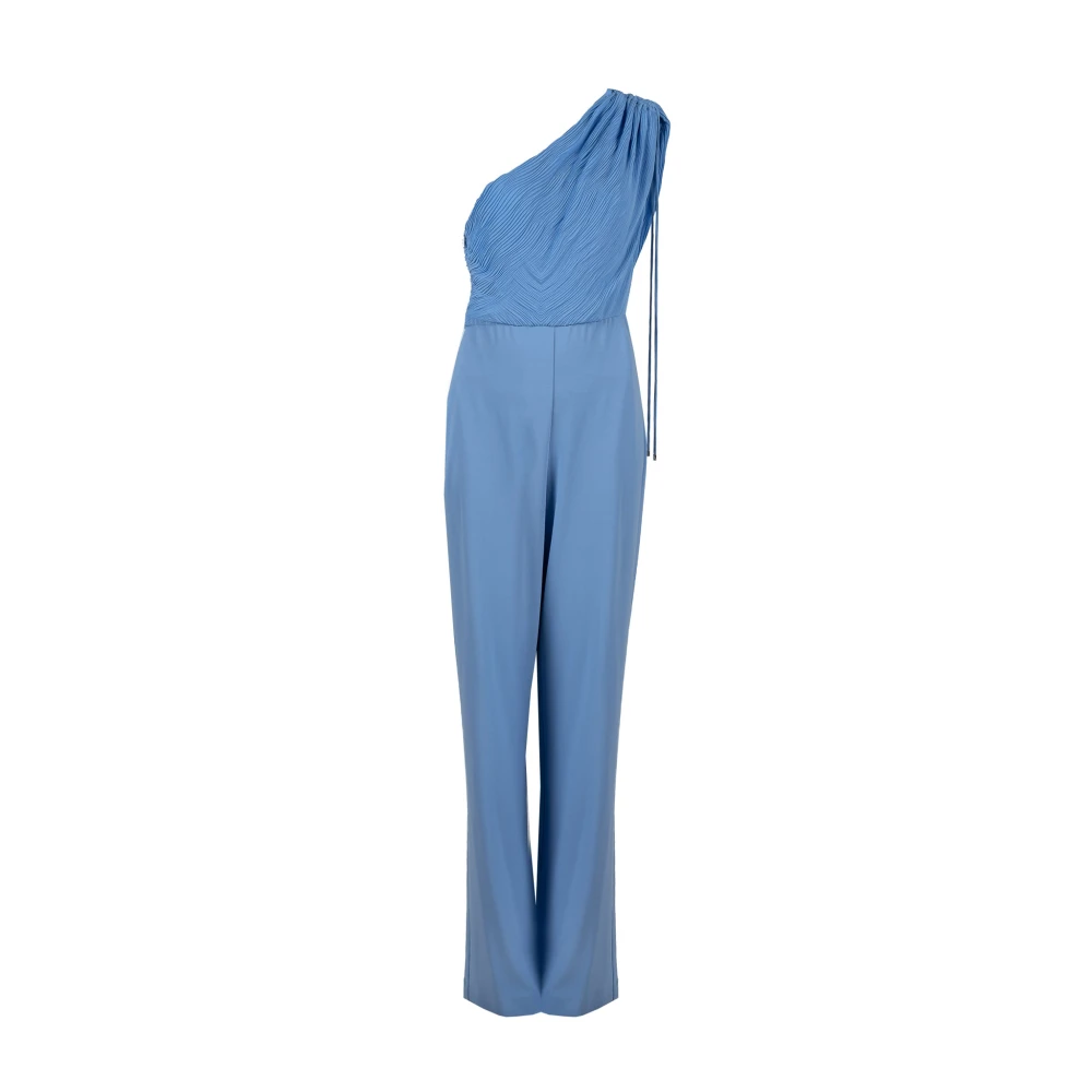 Patrizia Pepe Damen Blau Gerade Geschnittener Jumpsuit