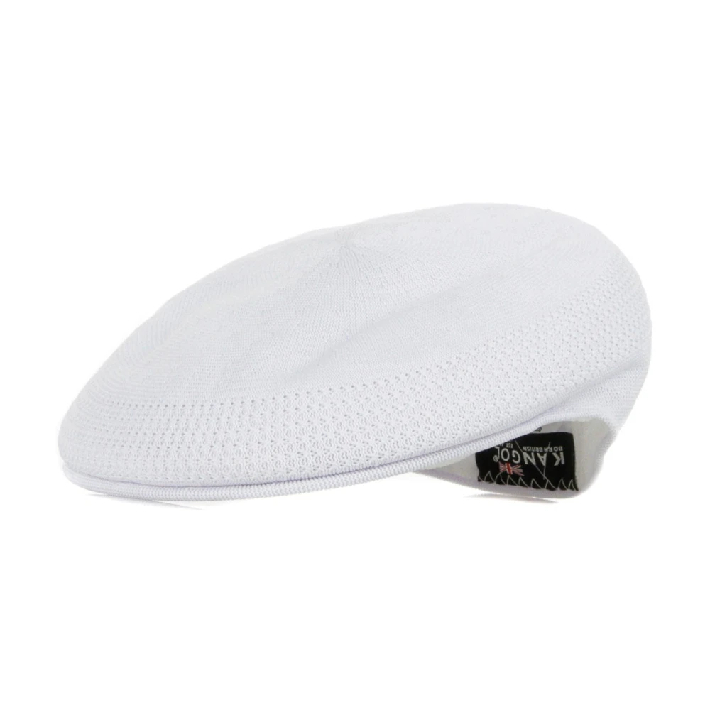 Kangol Ventair White Flat Cap Ultralicht Stof White Heren