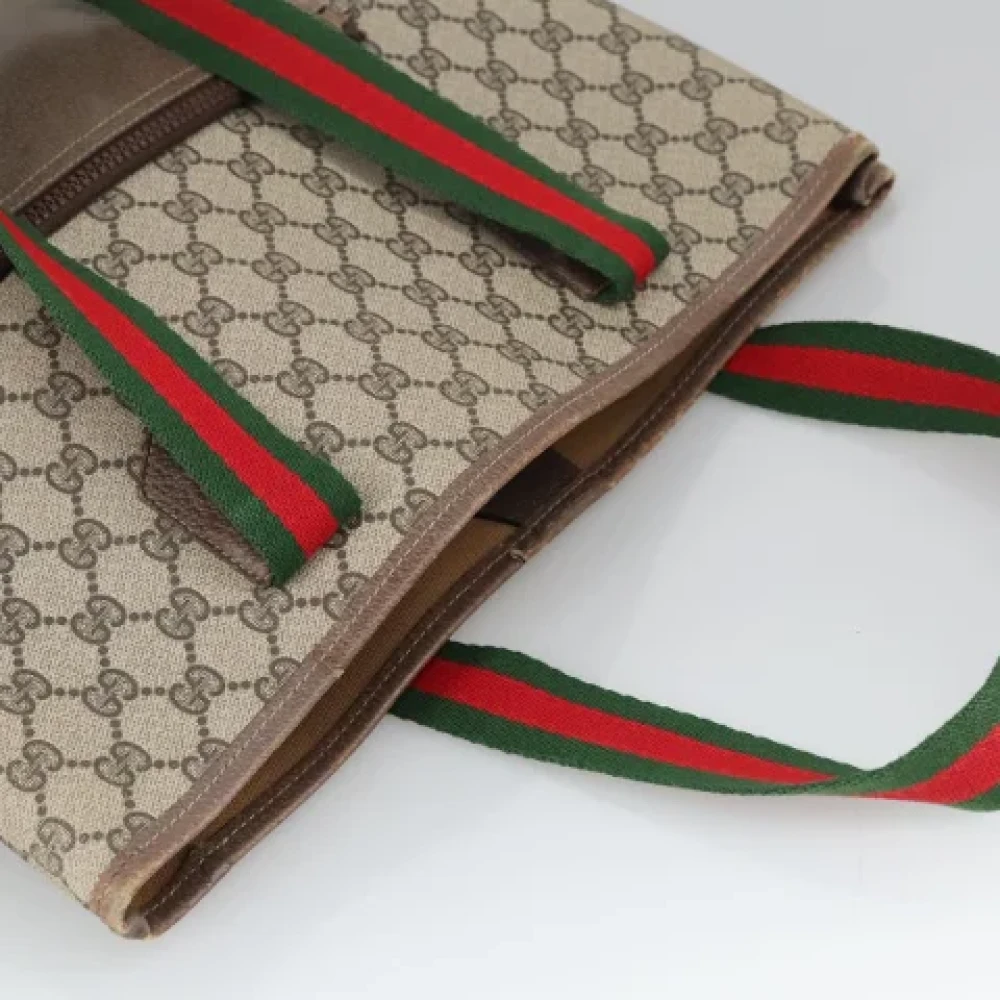 Gucci Vintage Pre-owned Leather gucci-bags Beige Dames