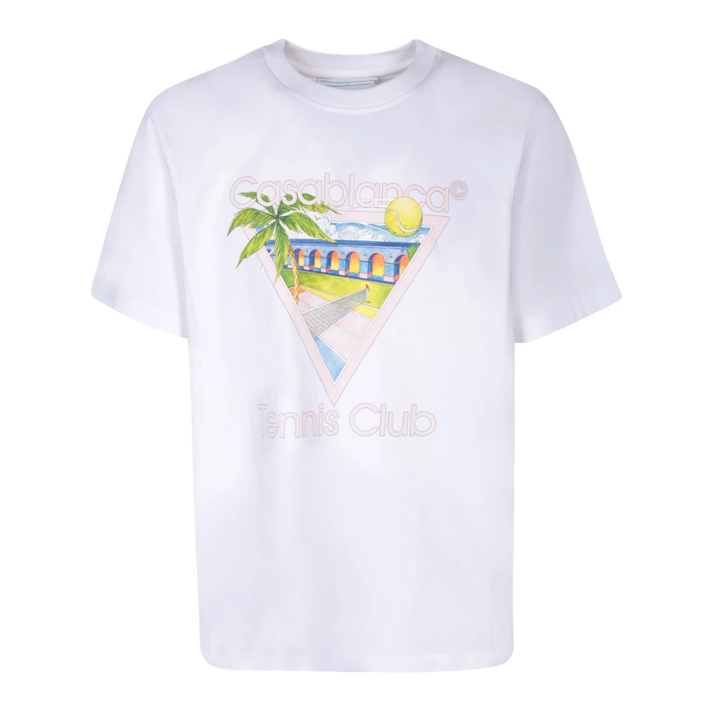 Casablanca Iconische Tennis Club T-Shirt White