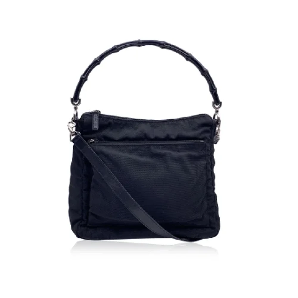 Gucci Vintage Pre-owned Fabric shoulder-bags Black Dames