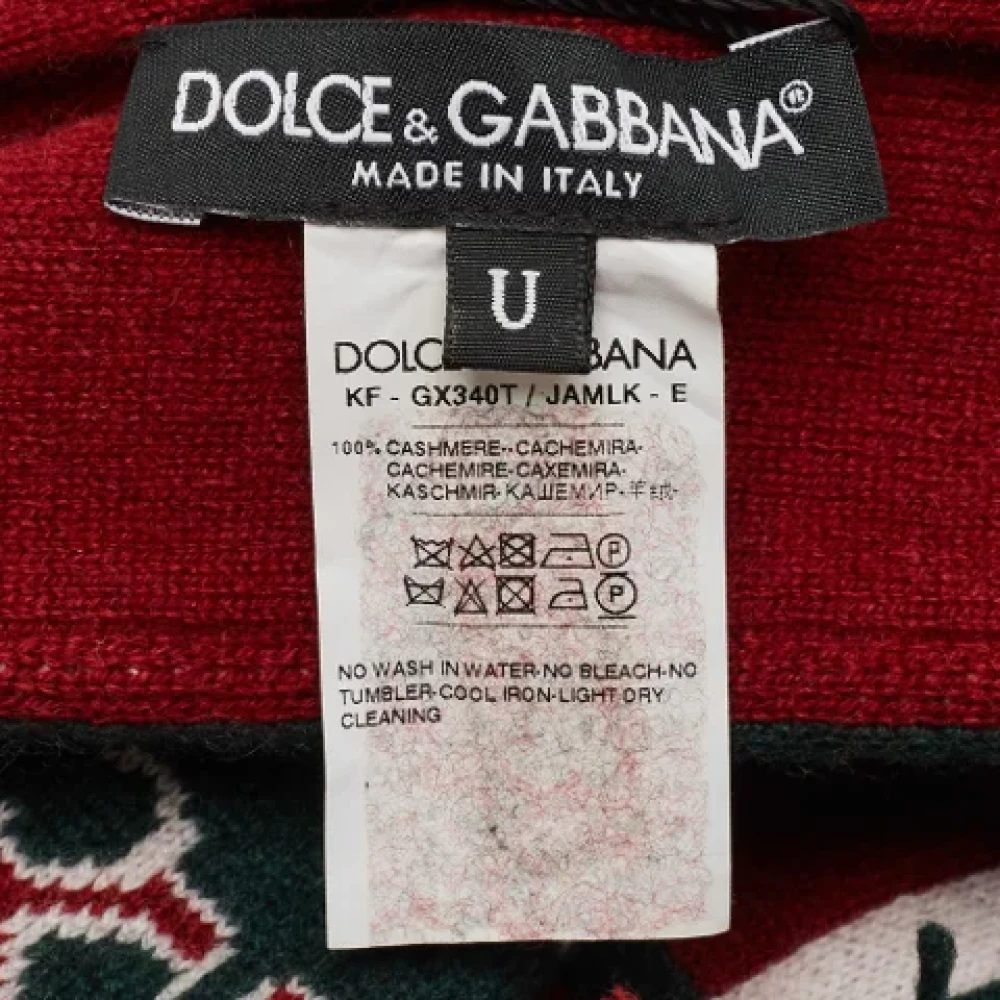 Dolce & Gabbana Pre-owned Fabric scarves Red Dames