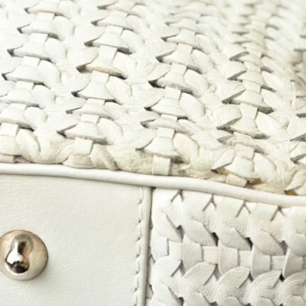 Dior Vintage Pre-owned Fabric dior-bags White Dames
