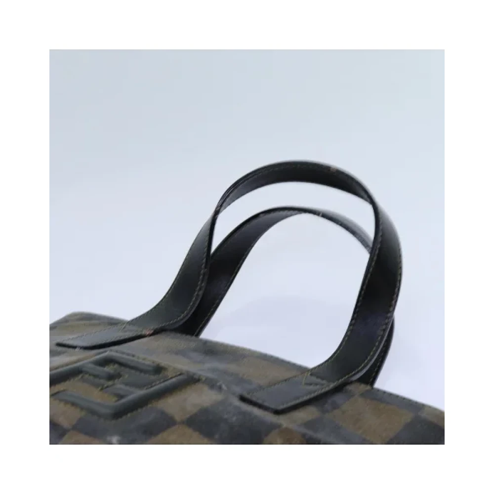 Fendi Vintage Pre-owned Canvas handbags Brown Dames