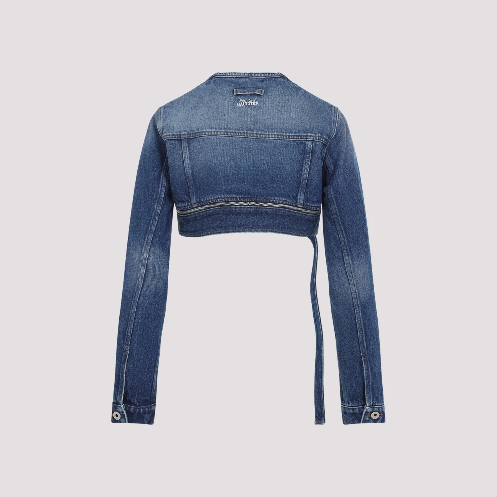 Jean Paul Gaultier Blauwe Katoenen Jas voor Vrouwen Blue Dames