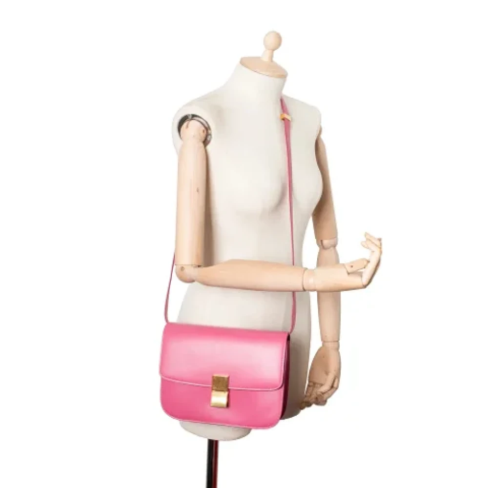 Celine Vintage Pre-owned Leather celine-bags Pink Dames