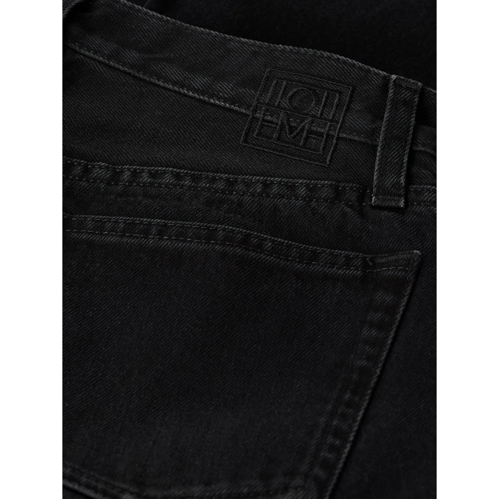 TotêMe Twisted Seam Denim Full Length Black Dames