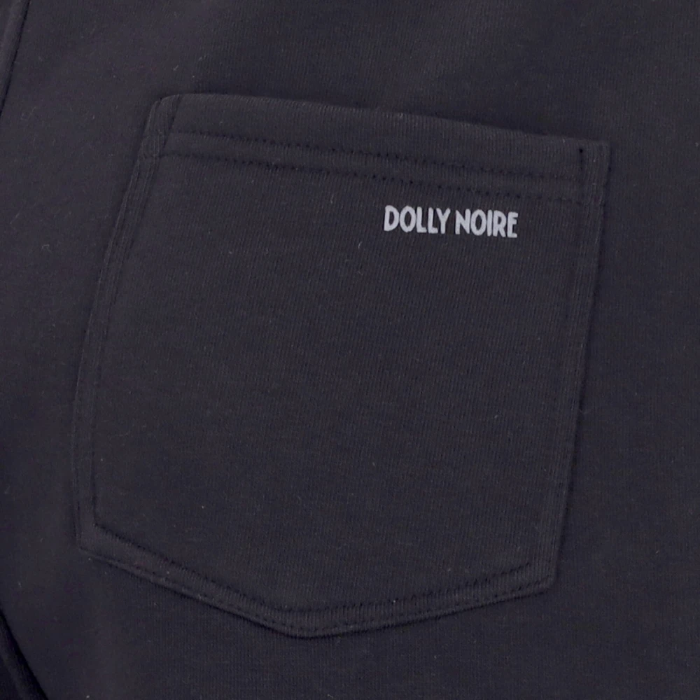 Dolly Noire Zwarte Fleece Sweatpants Elastische Taille Black Heren