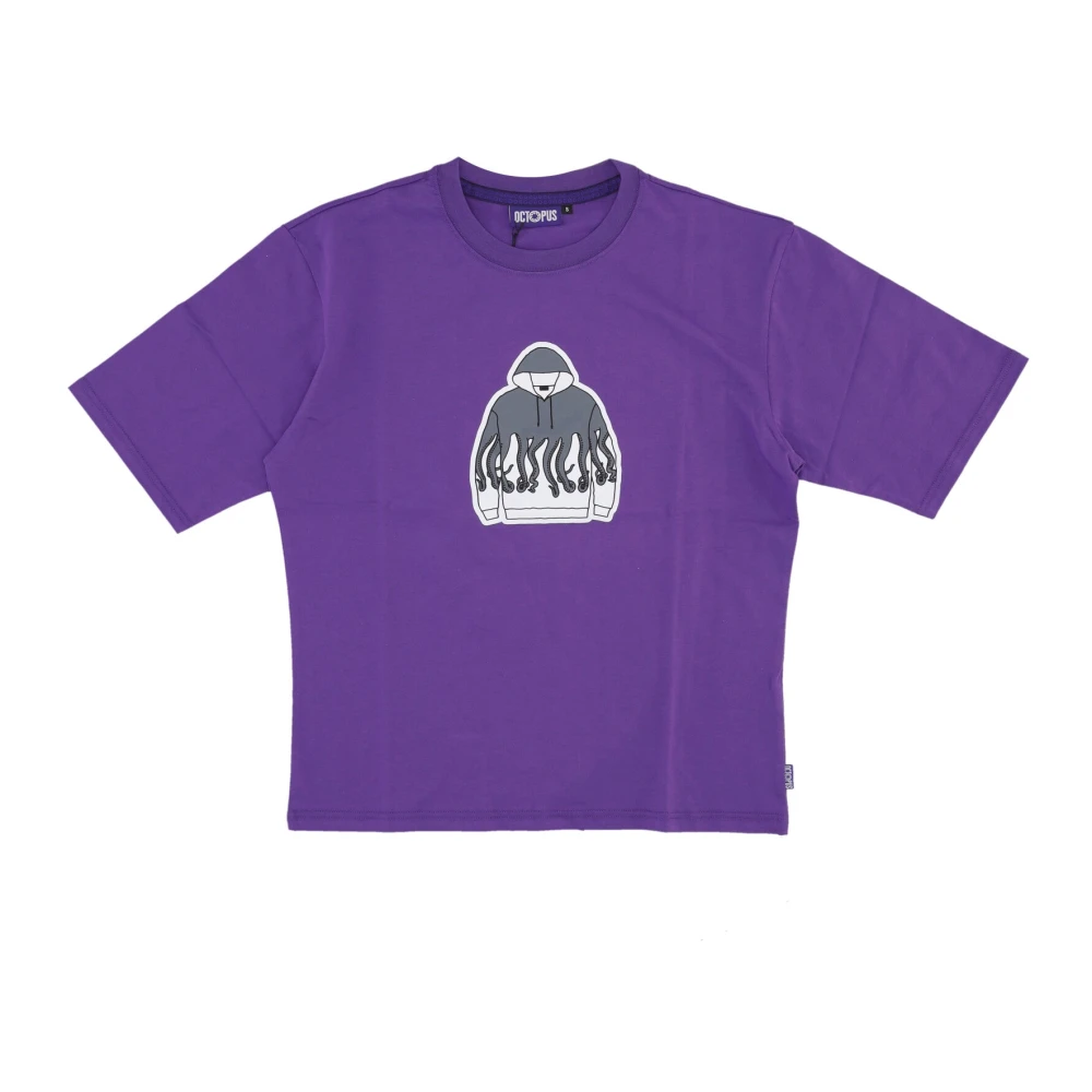 Octopus Paarse Iconische Heren Tee Shirt Purple Heren