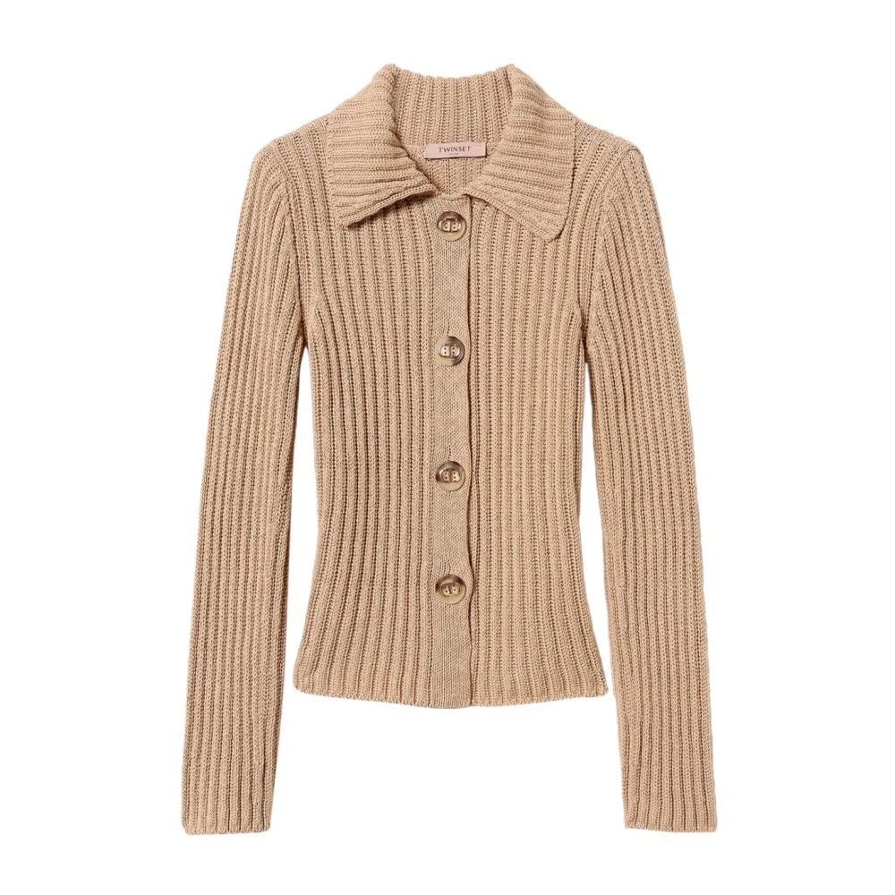 Twinset Stijlvolle Sweater Set Brown Dames