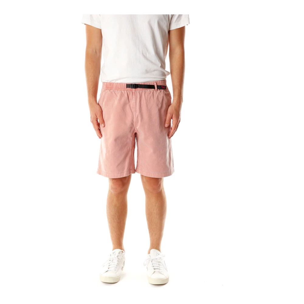 Gramicci Shorts met middelhoge taille en riem Pink Heren