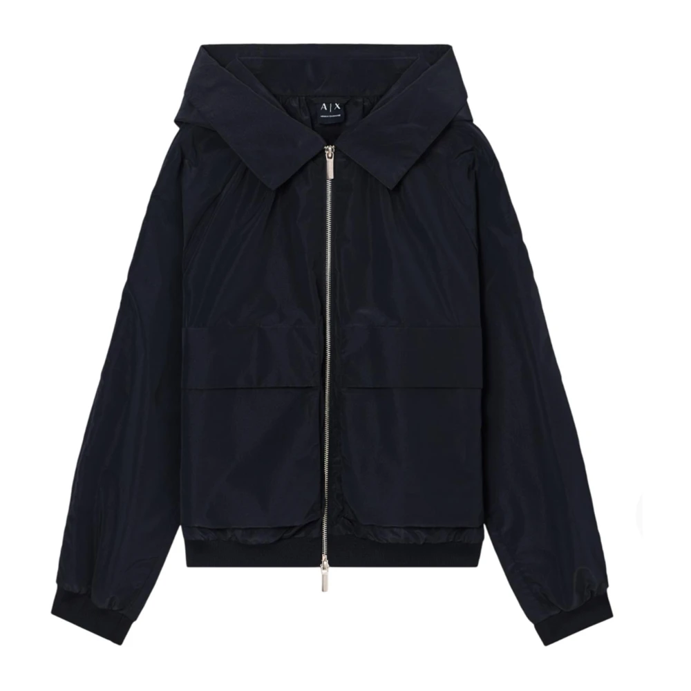 Armani Exchange Donna Nero Bomber Jacket