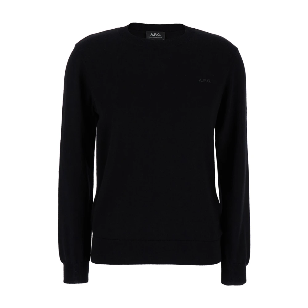 A.p.c. Zwarte Sweater met Philo Logo Black Dames