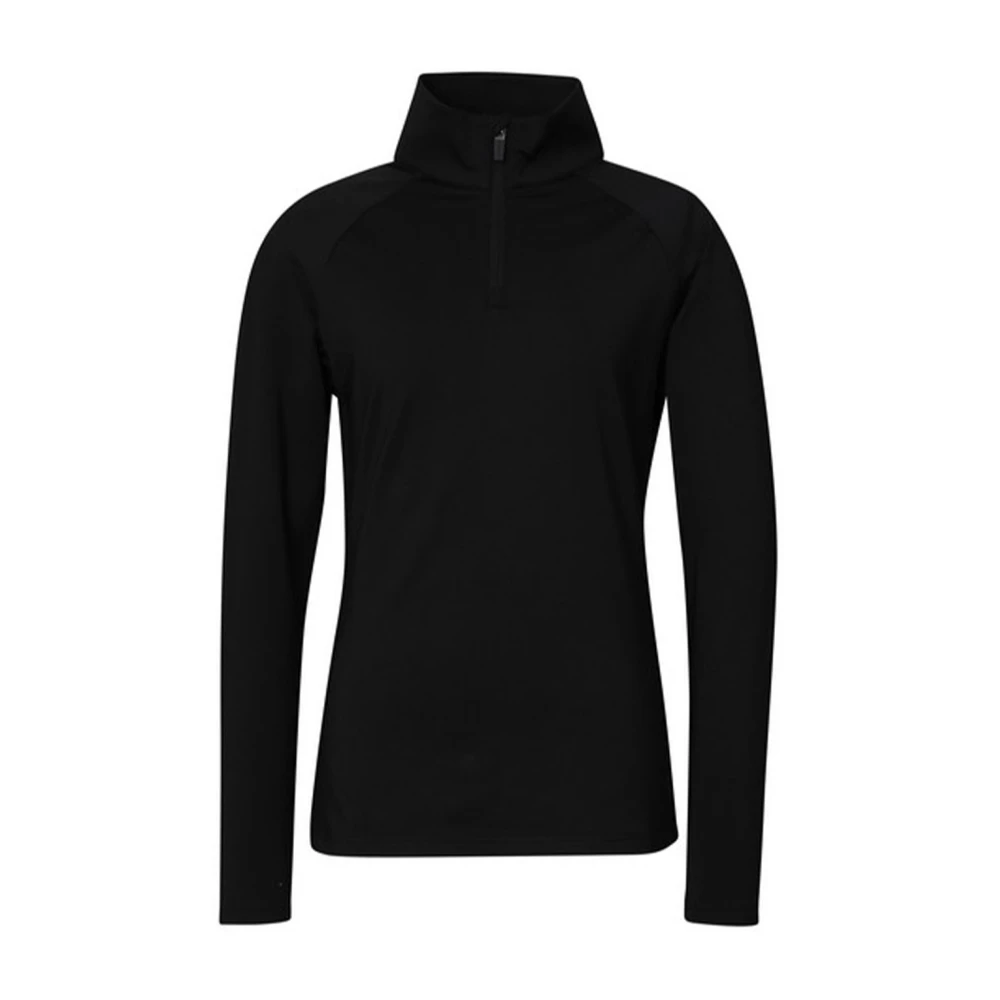 Phenix Retro Future Half Zip Tee Black, Dam