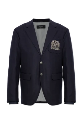 Yllekavaj med broderad logotyp