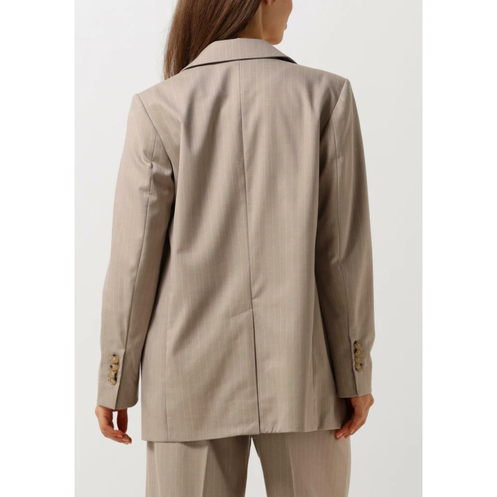 Second Female Beige Blazer Pinnia Elegant Stijl Second Dames Beige Dames