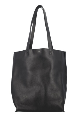 black-leather-shopper-tote-bag