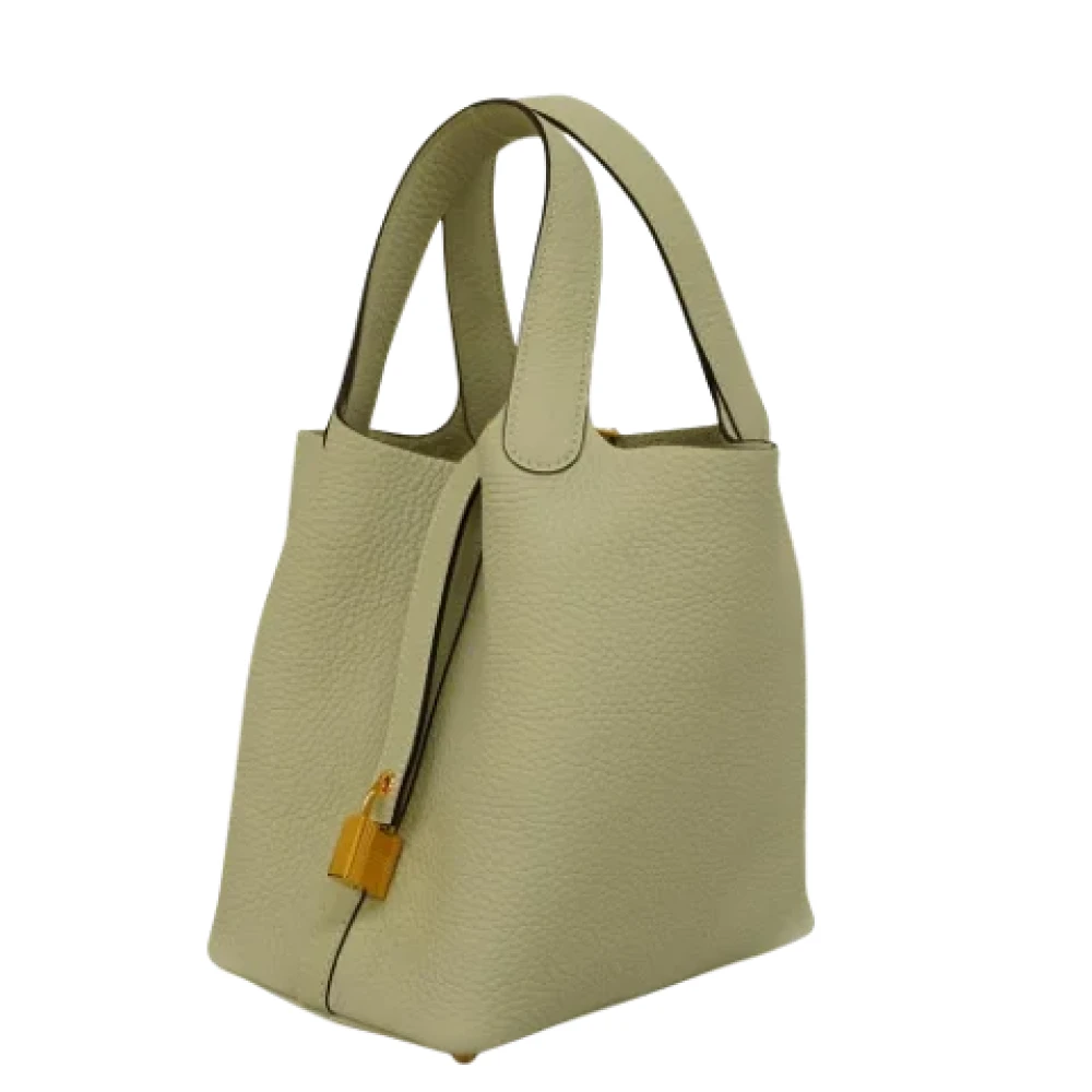 Hermès Vintage Pre-owned Fabric handbags Green Dames