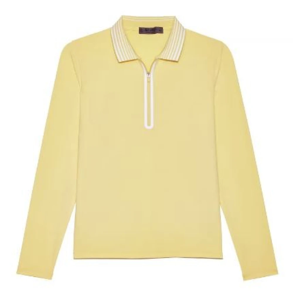 G Fore Lange Mouw Rits Polo Yellow Dames