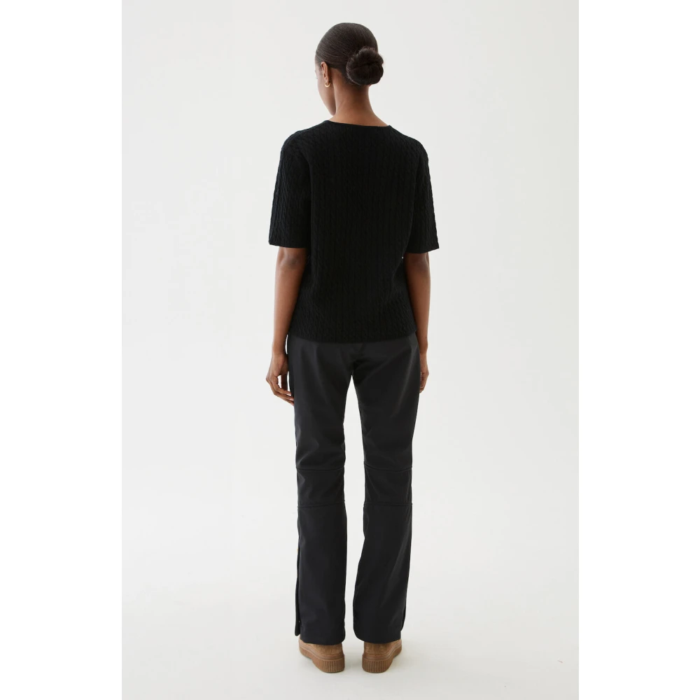 Busnel Kabelgebreide Top Ecru Beige Dames