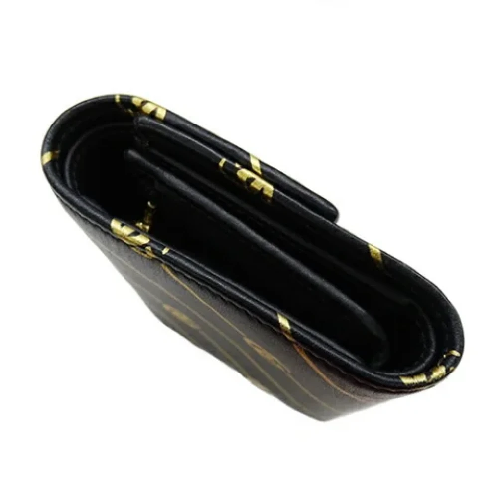 Gucci Vintage Pre-owned Leather wallets Black Dames