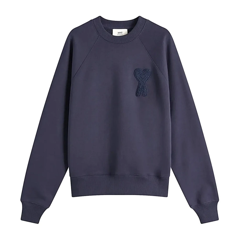 Ami Paris Men's Blue Maglia - Sweatshirts - L - Sweatshirts & Hoodies