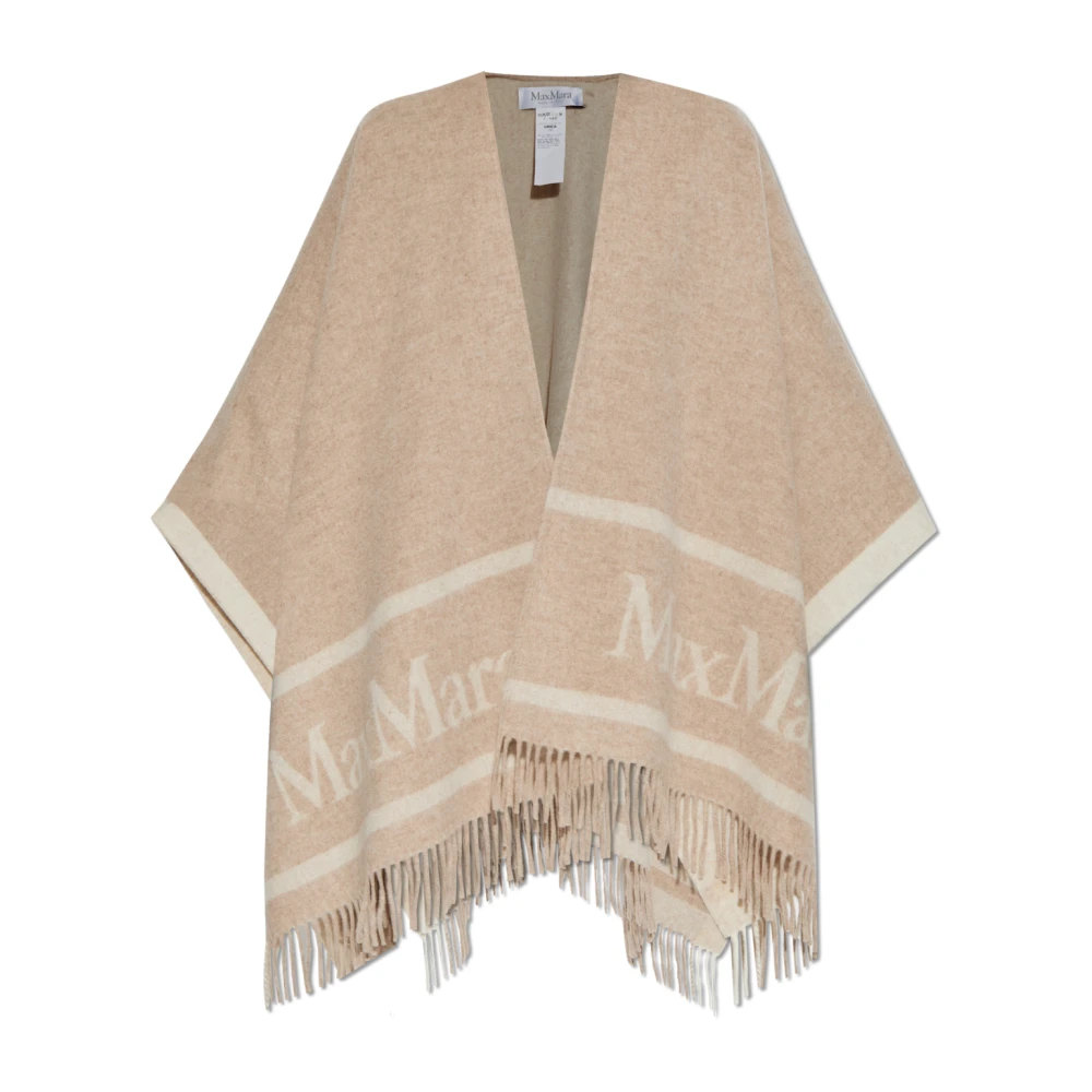 Max Mara Poncho Hilde Beige, Dam