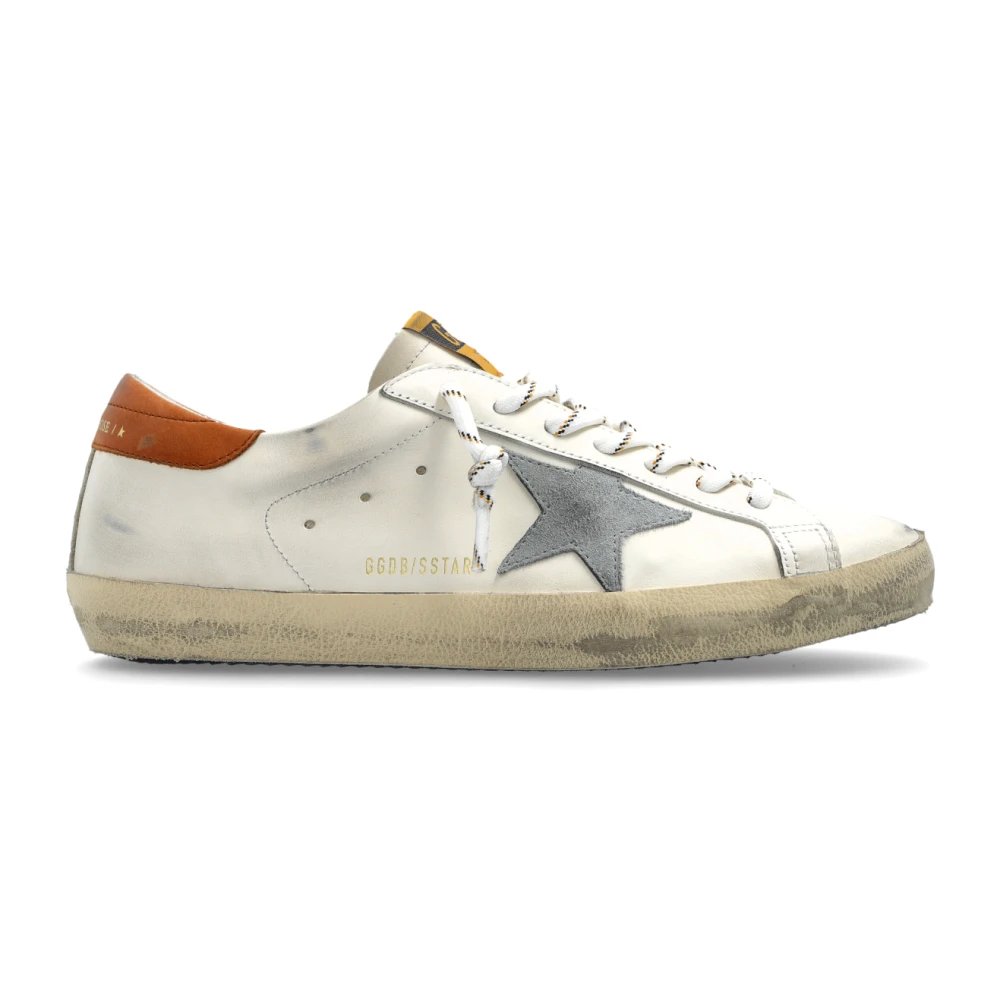 Golden Goose Men's White/Golden Super-Star Classic Sports Shoes With List