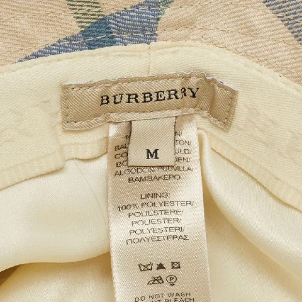 Burberry Vintage Pre-owned Fabric hats Beige Dames