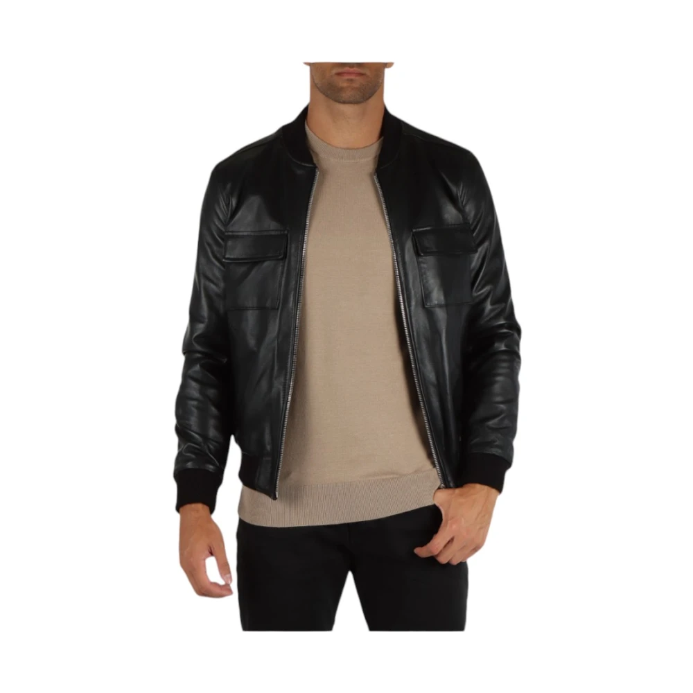John Richmond Stijlvolle Lam Jas Black Heren
